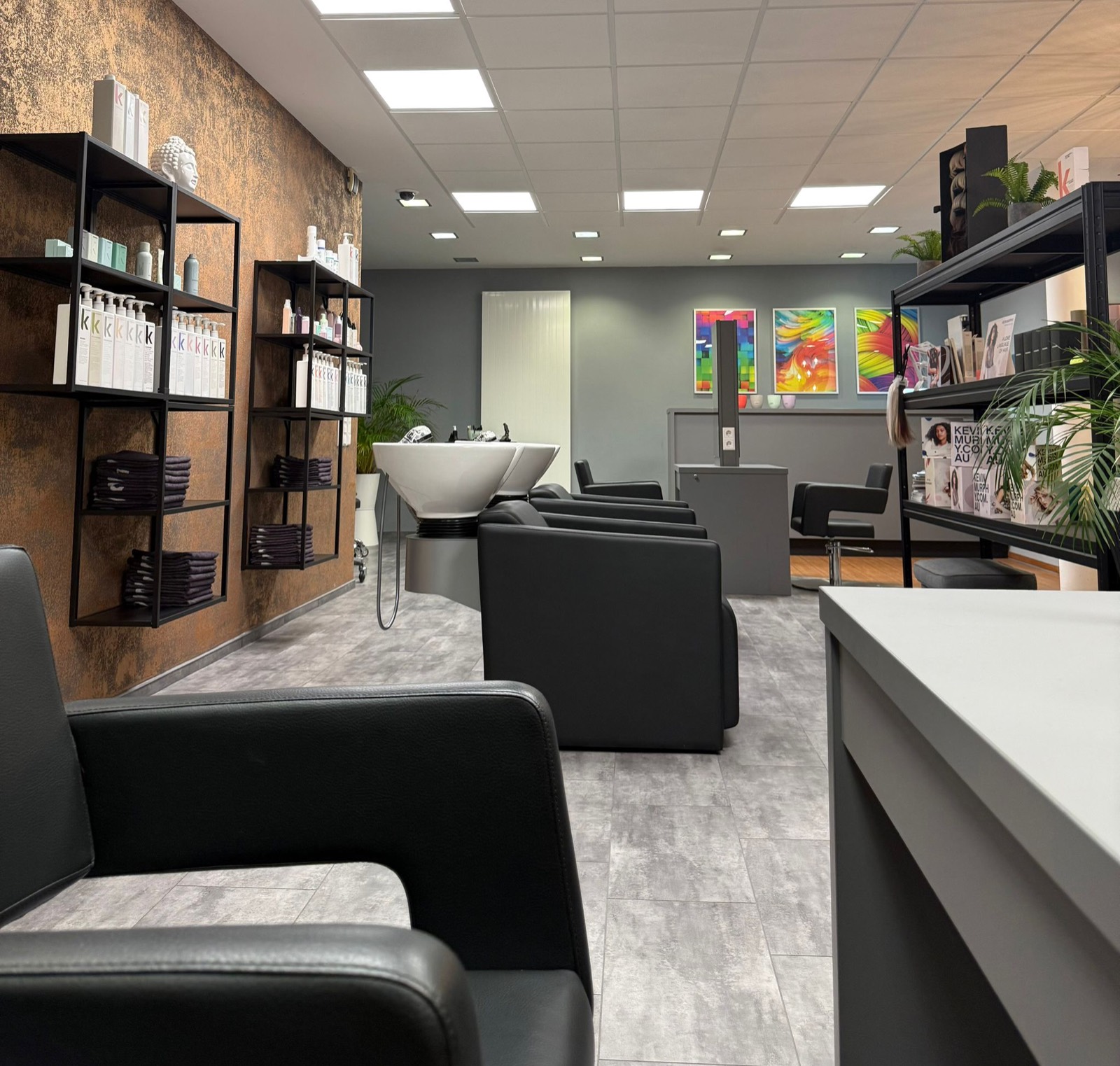 Wartebereich im Salon